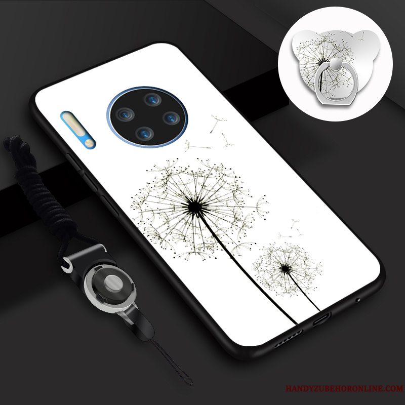 Etui Huawei Mate 30 Blød Hængende Ornamenter Telefon, Cover Huawei Mate 30 Silikone Ring Skærmbeskyttelse