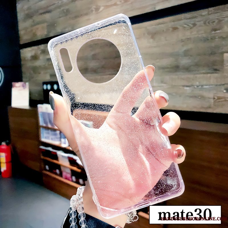 Etui Huawei Mate 30 Blød Trendy Vind, Cover Huawei Mate 30 Silikone Gennemsigtig Telefon