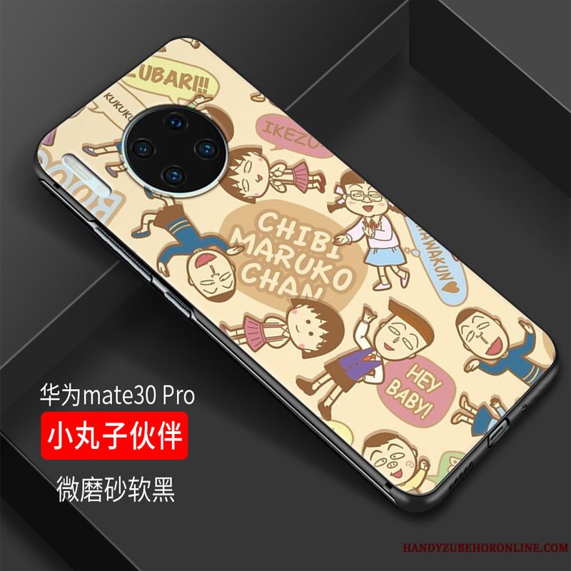 Etui Huawei Mate 30 Cartoon Frisk Glas, Cover Huawei Mate 30 Blød Telefonlille Sektion