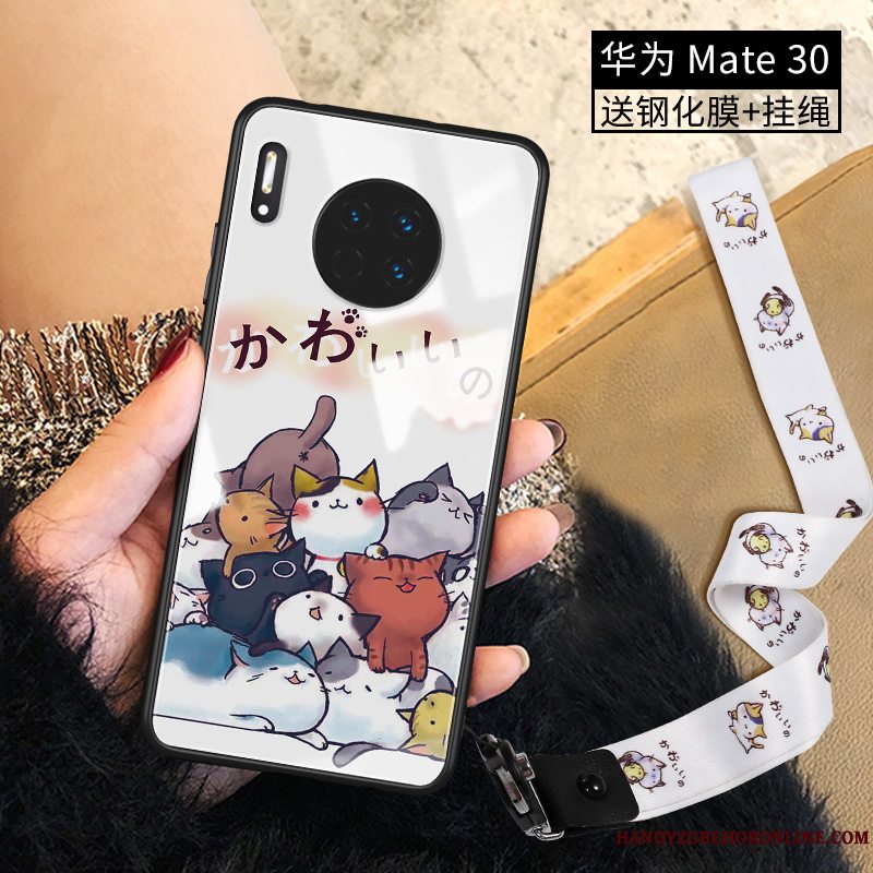 Etui Huawei Mate 30 Cartoon Trend Smuk, Cover Huawei Mate 30 Kreativ Anti-fald Tynd