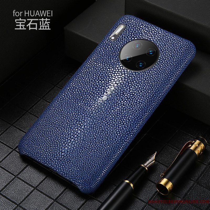 Etui Huawei Mate 30 Classic Tilpas Sort, Cover Huawei Mate 30 Beskyttelse Ny High End