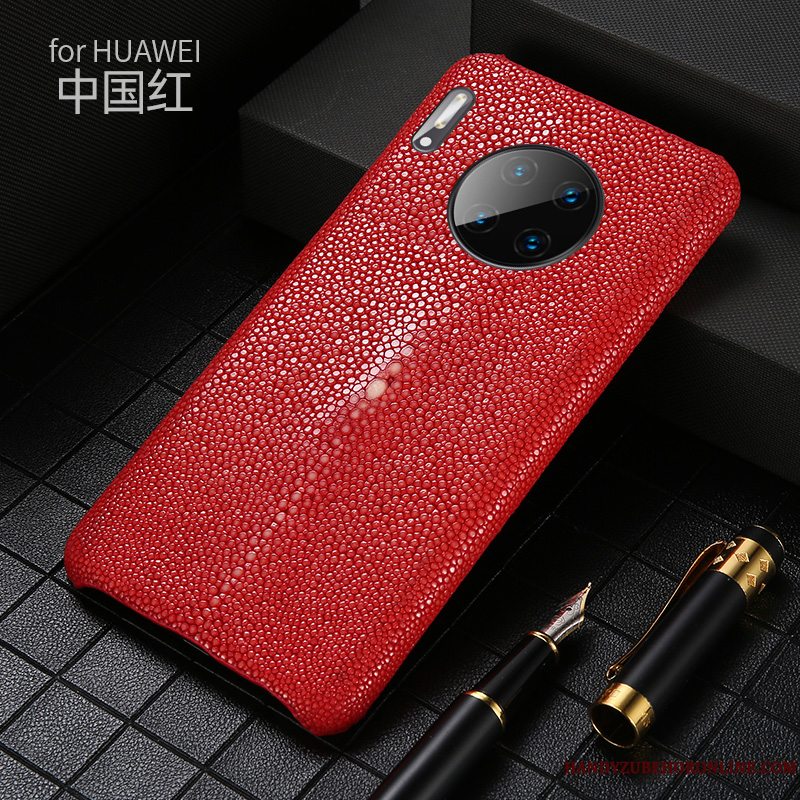 Etui Huawei Mate 30 Classic Tilpas Sort, Cover Huawei Mate 30 Beskyttelse Ny High End
