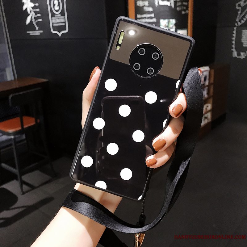 Etui Huawei Mate 30 Mode Rød Ny, Cover Huawei Mate 30 Bølge Punkt Trend