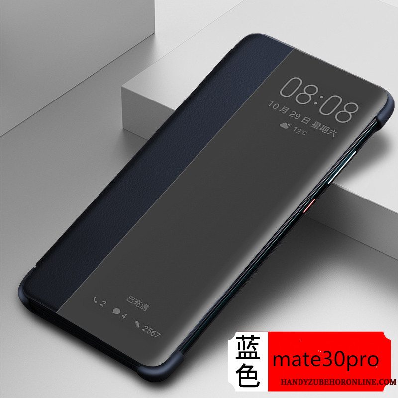 Etui Huawei Mate 30 Pro Beskyttelse Anti-fald Telefon, Cover Huawei Mate 30 Pro Tasker Sort Vinduer