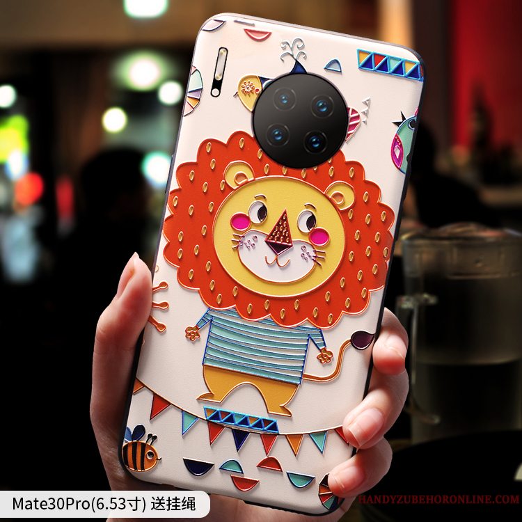 Etui Huawei Mate 30 Pro Beskyttelse Ny Smuk, Cover Huawei Mate 30 Pro Cartoon Tynd Lyserød