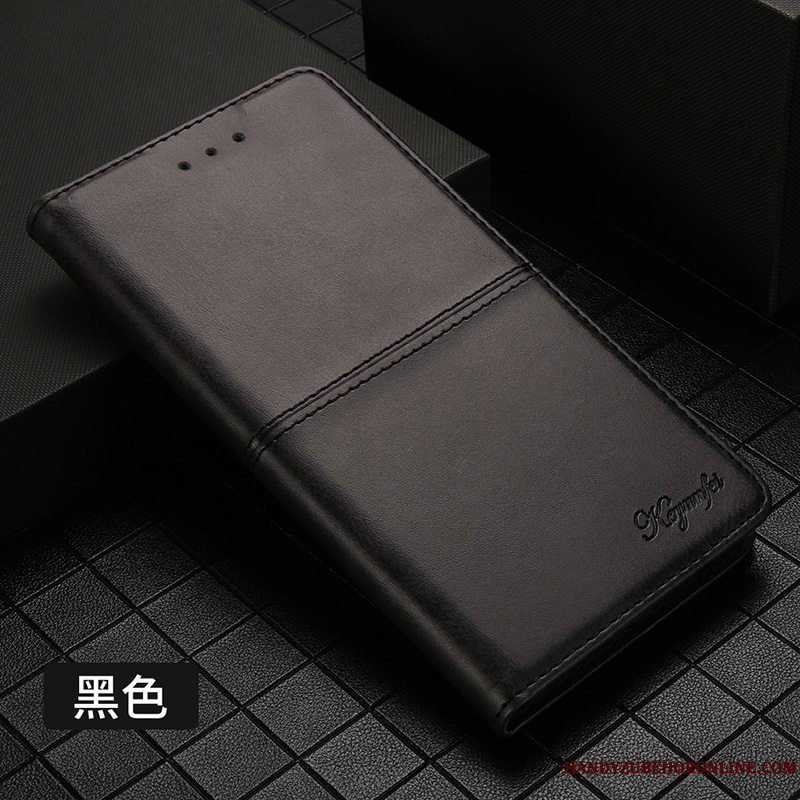 Etui Huawei Mate 30 Pro Folio Anti-fald Kort, Cover Huawei Mate 30 Pro Læder Rød Telefon