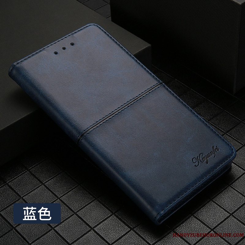 Etui Huawei Mate 30 Pro Folio Anti-fald Kort, Cover Huawei Mate 30 Pro Læder Rød Telefon