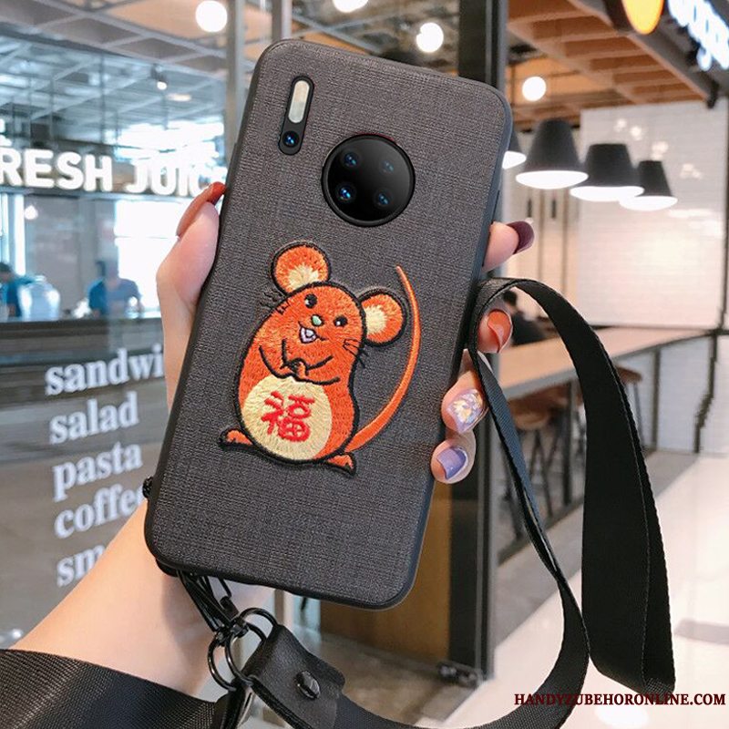 Etui Huawei Mate 30 Pro Kreativ Af Personlighed Trendy, Cover Huawei Mate 30 Pro Blød Rød Rotte