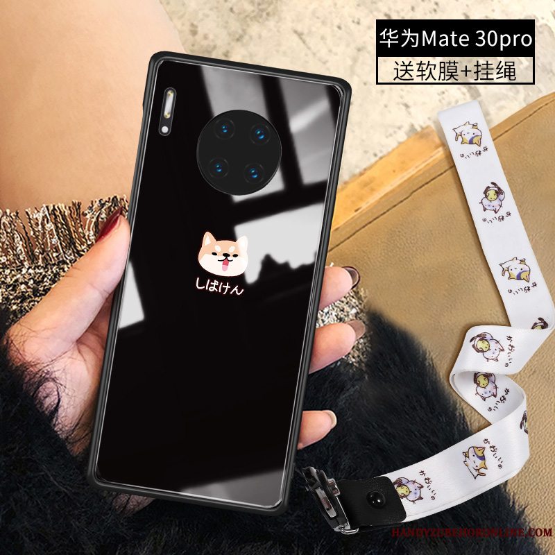 Etui Huawei Mate 30 Pro Kreativ Rød Anti-fald, Cover Huawei Mate 30 Pro Cartoon Trend Glas