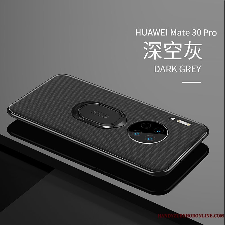 Etui Huawei Mate 30 Pro Kreativ Sort Anti-fald, Cover Huawei Mate 30 Pro Support Bil Telefon