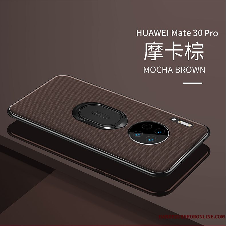 Etui Huawei Mate 30 Pro Kreativ Sort Anti-fald, Cover Huawei Mate 30 Pro Support Bil Telefon