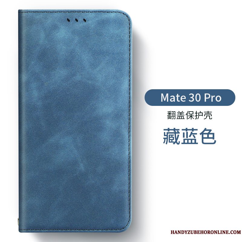 Etui Huawei Mate 30 Pro Læder Trendy Af Personlighed, Cover Huawei Mate 30 Pro Silikone Anti-fald Grøn