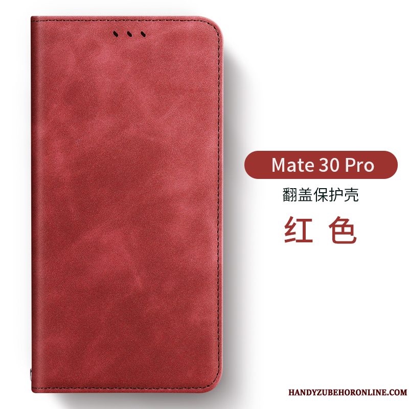 Etui Huawei Mate 30 Pro Læder Trendy Af Personlighed, Cover Huawei Mate 30 Pro Silikone Anti-fald Grøn