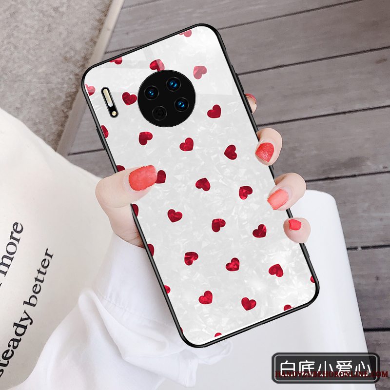 Etui Huawei Mate 30 Pro Tasker Frisk Lille Sektion, Cover Huawei Mate 30 Pro Beskyttelse Lyserød Smuk