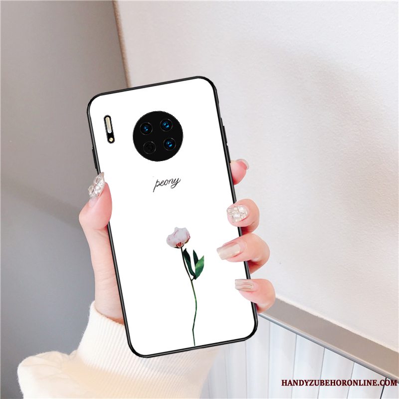 Etui Huawei Mate 30 Pro Tasker Frisk Lille Sektion, Cover Huawei Mate 30 Pro Beskyttelse Lyserød Smuk