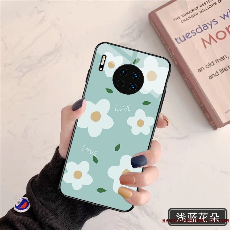 Etui Huawei Mate 30 Pro Tasker Frisk Lille Sektion, Cover Huawei Mate 30 Pro Beskyttelse Lyserød Smuk