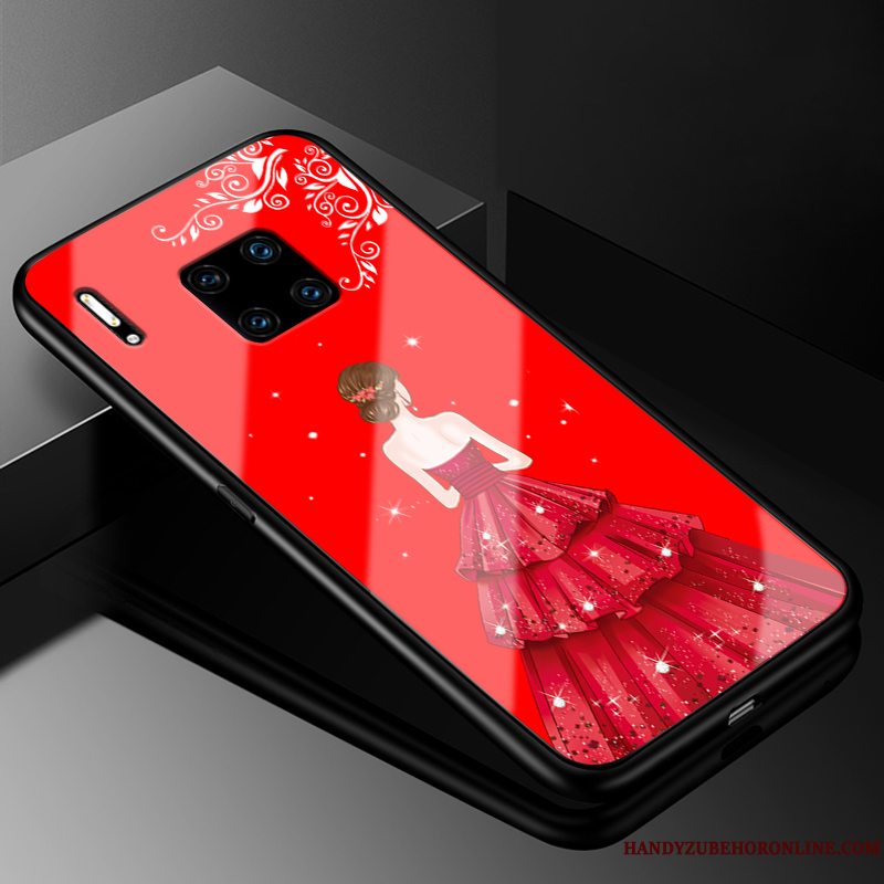 Etui Huawei Mate 30 Rs Beskyttelse Gaze Telefon, Cover Huawei Mate 30 Rs Rød Glas