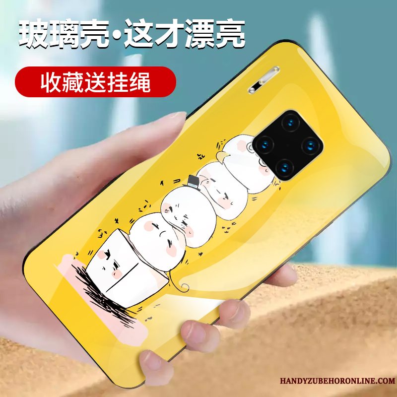 Etui Huawei Mate 30 Rs Beskyttelse Gul Anti-fald, Cover Huawei Mate 30 Rs Telefonglas