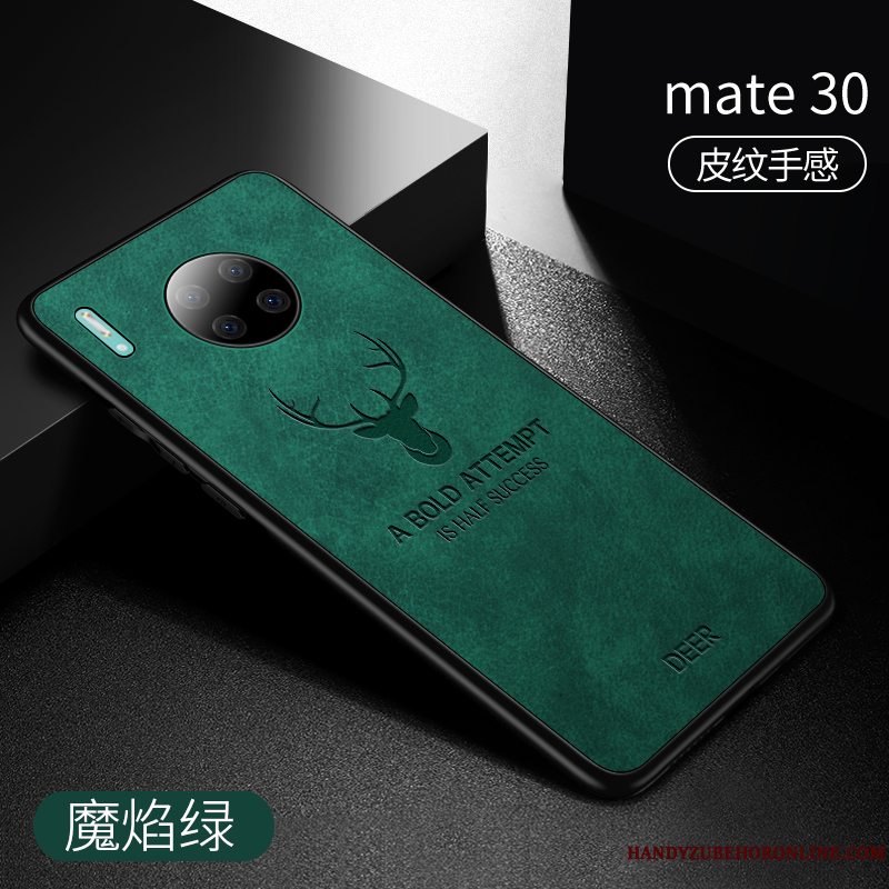 Etui Huawei Mate 30 Silikone Anti-fald Blå, Cover Huawei Mate 30 Blød Tynd Trendy