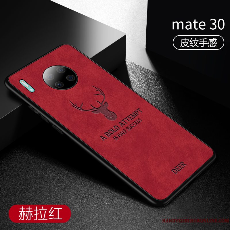 Etui Huawei Mate 30 Silikone Anti-fald Blå, Cover Huawei Mate 30 Blød Tynd Trendy