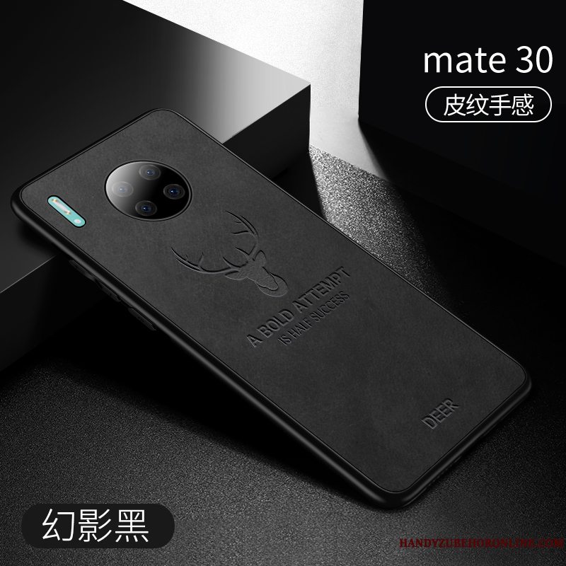 Etui Huawei Mate 30 Silikone Anti-fald Blå, Cover Huawei Mate 30 Blød Tynd Trendy