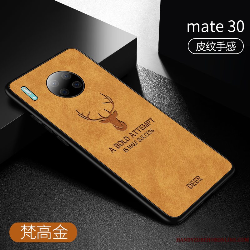 Etui Huawei Mate 30 Silikone Anti-fald Blå, Cover Huawei Mate 30 Blød Tynd Trendy