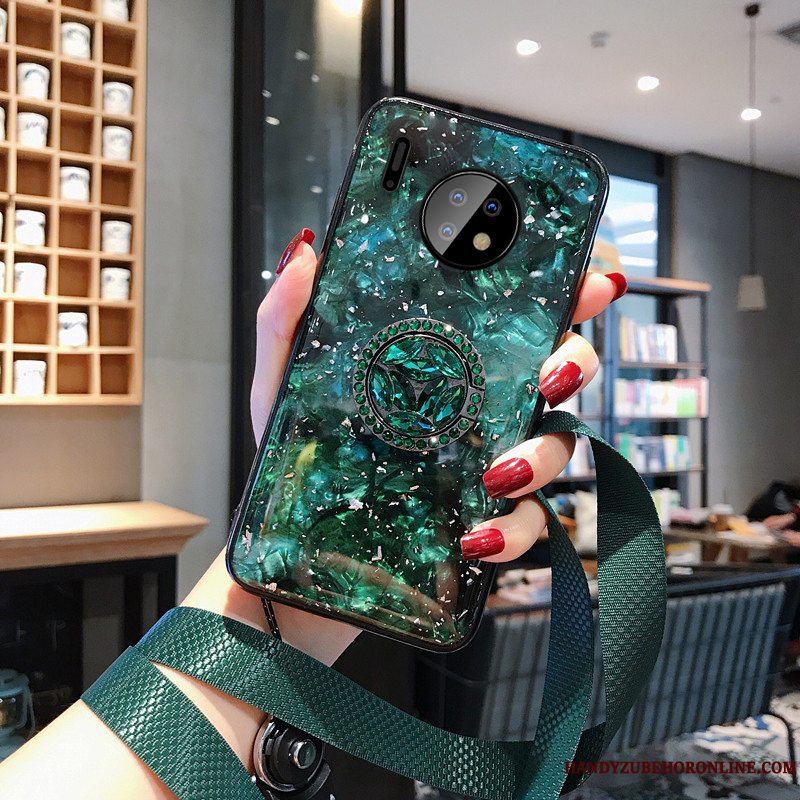 Etui Huawei Mate 30 Silikone Sølv Hængende Ornamenter, Cover Huawei Mate 30 Blød Spænde Hærdning