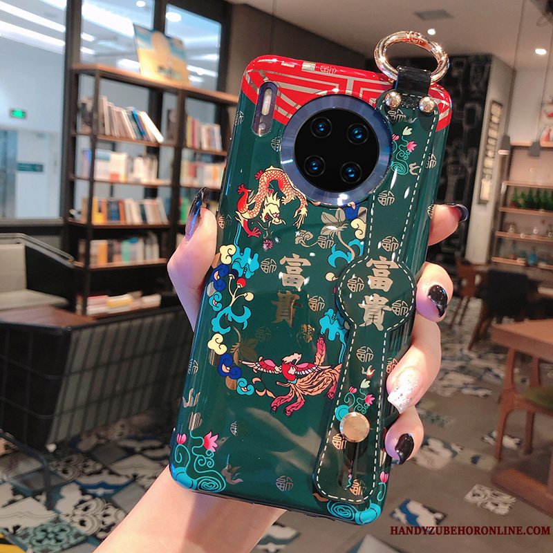 Etui Huawei Mate 30 Silikone Trend Telefon, Cover Huawei Mate 30 Blød Dragon Anti-fald