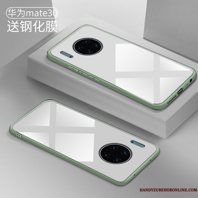 Etui Huawei Mate 30 Silikone Tynd Grøn, Cover Huawei Mate 30 Kreativ Telefonaf Personlighed