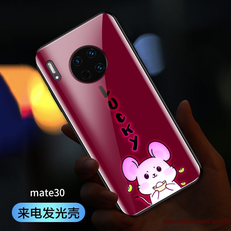 Etui Huawei Mate 30 Tasker Telefonny, Cover Huawei Mate 30 Kreativ Rød Rotte