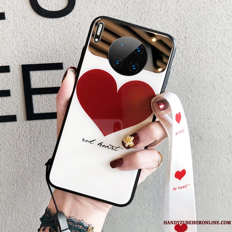 Etui Huawei Mate 30 Telefonhjerte, Cover Huawei Mate 30 Hængende Hals Trendy