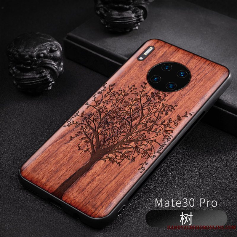 Etui Huawei Mate 30 Træ Anti-fald Af Personlighed, Cover Huawei Mate 30 Tasker Trend Original