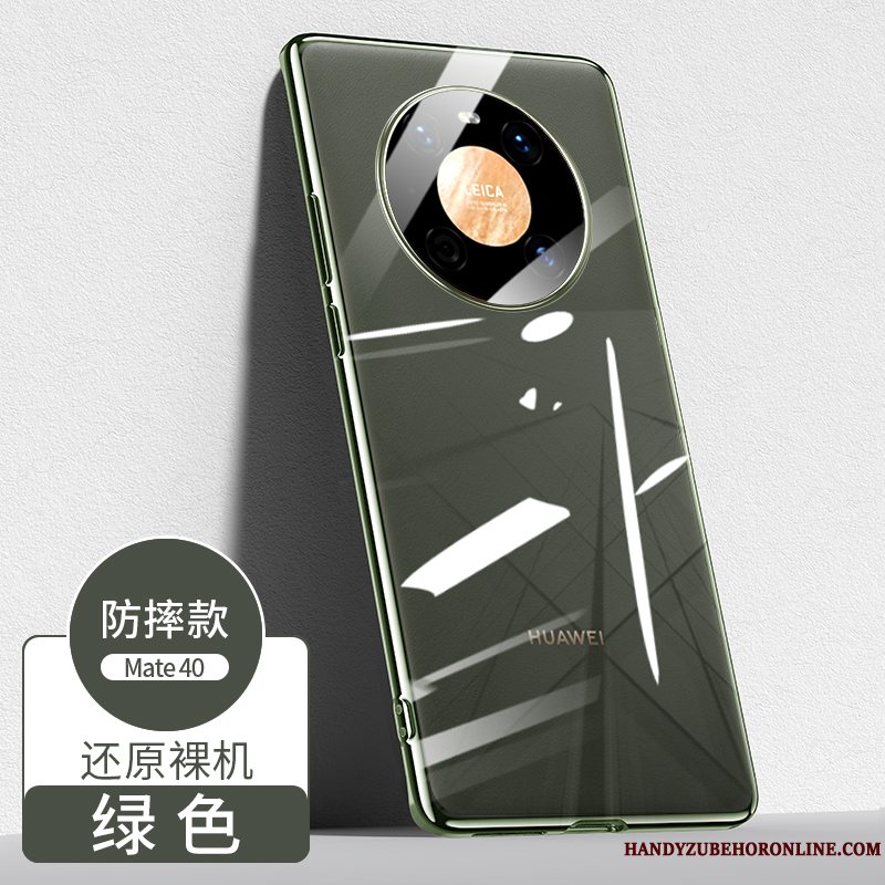 Etui Huawei Mate 40 Beskyttelse Tynd High End, Cover Huawei Mate 40 Sølv Gennemsigtig