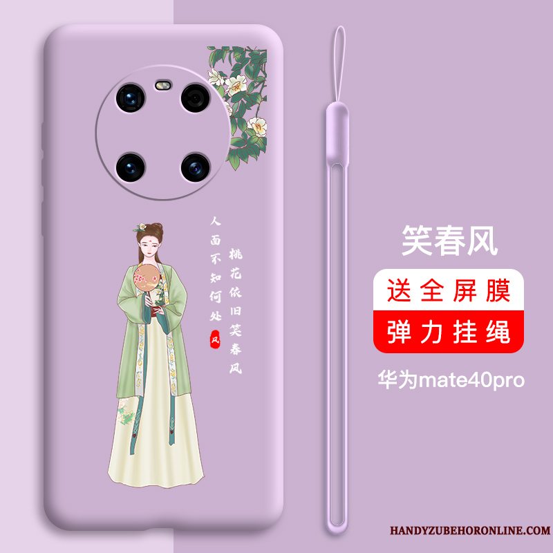 Etui Huawei Mate 40 Pro Blød Grøn Anti-fald, Cover Huawei Mate 40 Pro Tasker Ny Trend