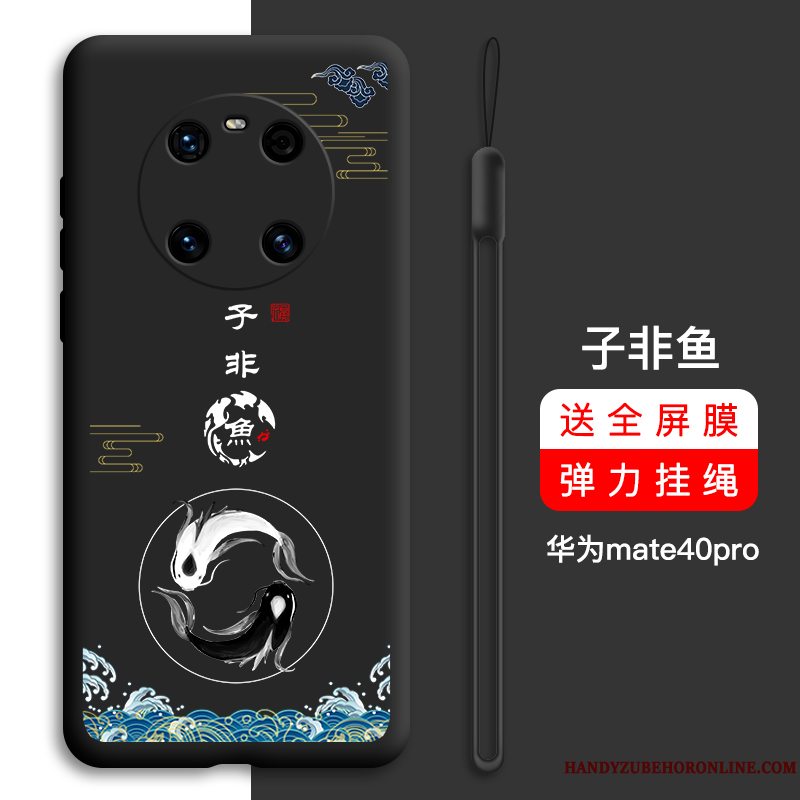 Etui Huawei Mate 40 Pro Blød Grøn Anti-fald, Cover Huawei Mate 40 Pro Tasker Ny Trend