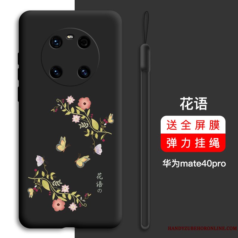 Etui Huawei Mate 40 Pro Blød Grøn Anti-fald, Cover Huawei Mate 40 Pro Tasker Ny Trend