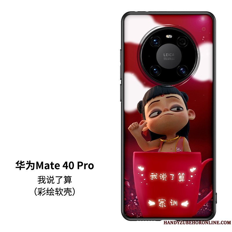 Etui Huawei Mate 40 Pro Cartoon Kinesisk Stil Net Red, Cover Huawei Mate 40 Pro Silikone Telefontrendy