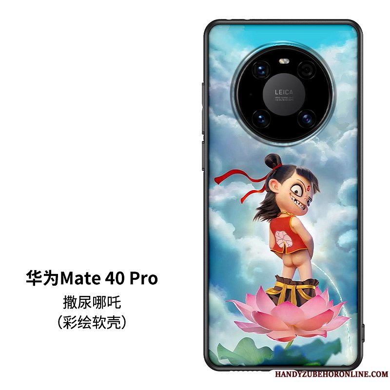 Etui Huawei Mate 40 Pro Cartoon Kinesisk Stil Net Red, Cover Huawei Mate 40 Pro Silikone Telefontrendy