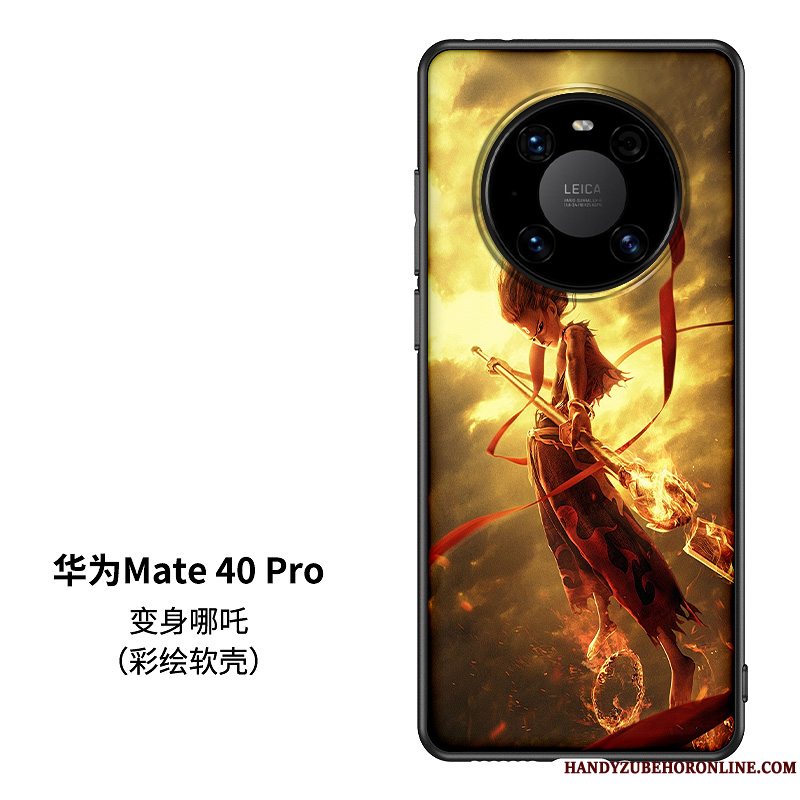 Etui Huawei Mate 40 Pro Cartoon Kinesisk Stil Net Red, Cover Huawei Mate 40 Pro Silikone Telefontrendy