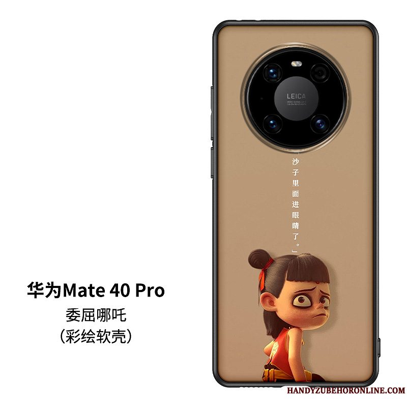 Etui Huawei Mate 40 Pro Cartoon Kinesisk Stil Net Red, Cover Huawei Mate 40 Pro Silikone Telefontrendy