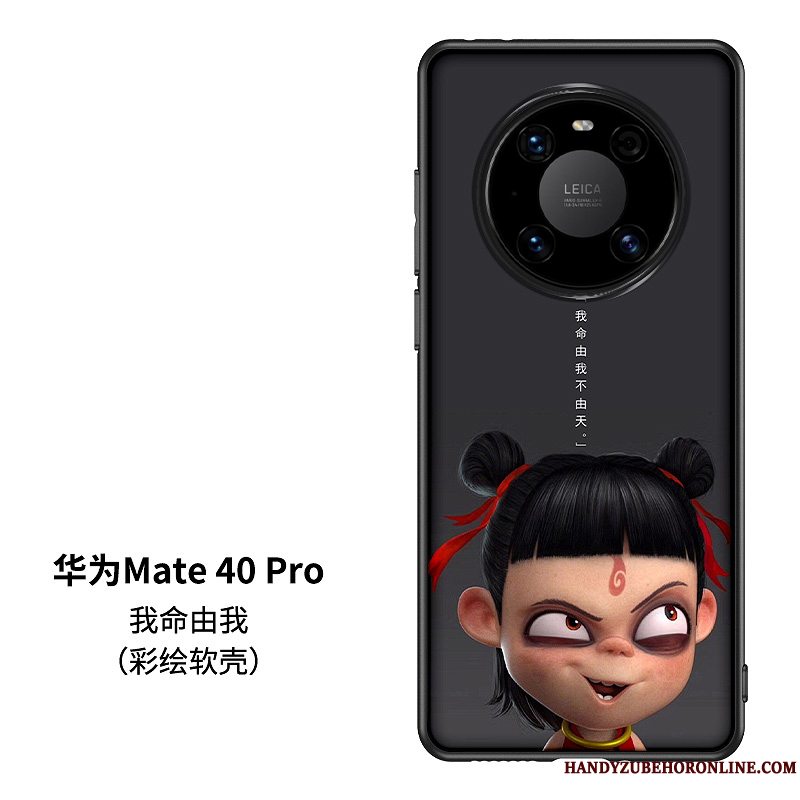 Etui Huawei Mate 40 Pro Cartoon Kinesisk Stil Net Red, Cover Huawei Mate 40 Pro Silikone Telefontrendy