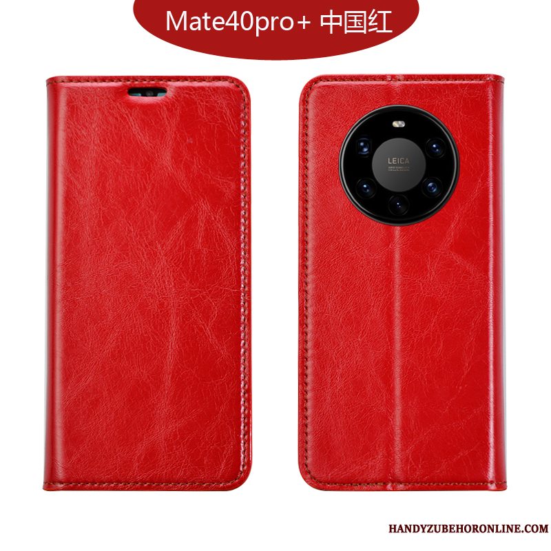 Etui Huawei Mate 40 Pro+ Folio Business Mørkeblå, Cover Huawei Mate 40 Pro+ Blød Kvalitet Telefon