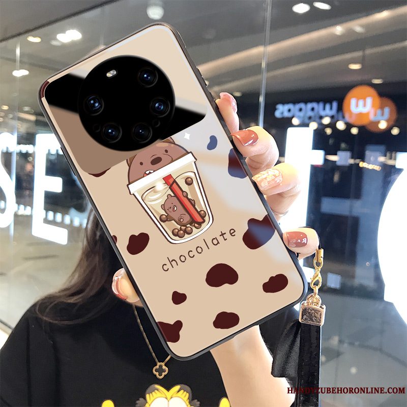 Etui Huawei Mate 40 Pro+ Kreativ Telefonleopard, Cover Huawei Mate 40 Pro+ Beskyttelse Lyserød Trend