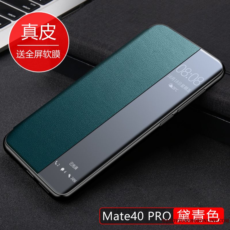 Etui Huawei Mate 40 Pro Læder Brun Telefon, Cover Huawei Mate 40 Pro Tasker Anti-fald Tynd