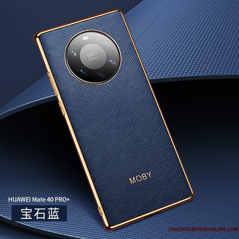 Etui Huawei Mate 40 Pro+ Læder Telefonanti-fald, Cover Huawei Mate 40 Pro+ Luksus Ramme High End
