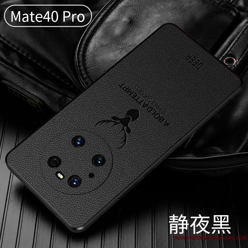 Etui Huawei Mate 40 Pro Silikone Ny Orange, Cover Huawei Mate 40 Pro Kreativ Telefonanti-fald