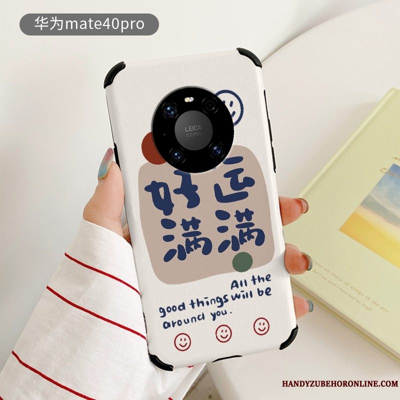 Etui Huawei Mate 40 Pro Silikone Telefonanti-fald, Cover Huawei Mate 40 Pro Beskyttelse Elskeren Mønster