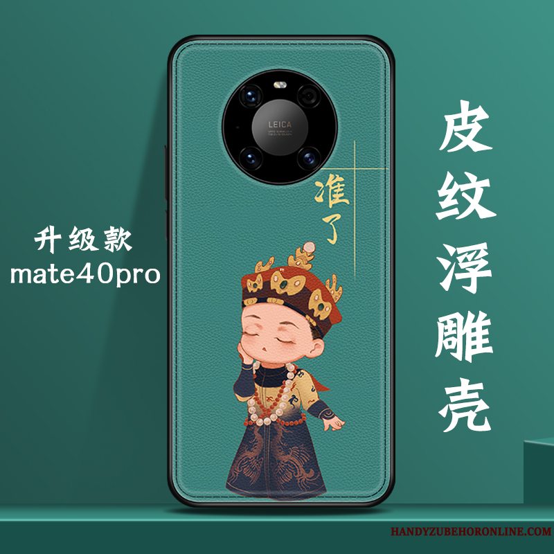 Etui Huawei Mate 40 Pro Tasker Telefonanti-fald, Cover Huawei Mate 40 Pro Kreativ Blå Original