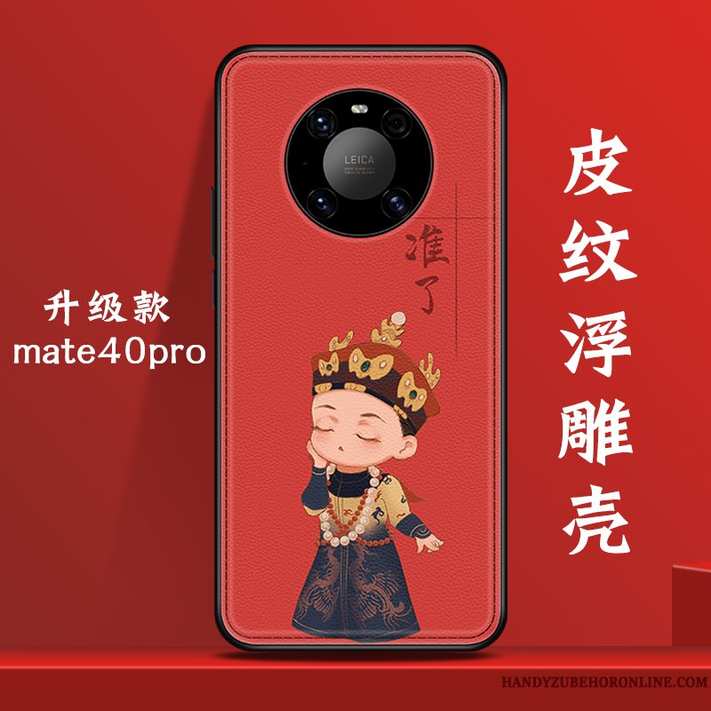 Etui Huawei Mate 40 Pro Tasker Telefonanti-fald, Cover Huawei Mate 40 Pro Kreativ Blå Original