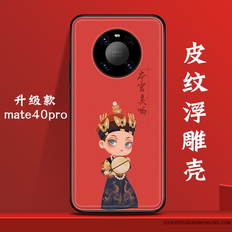 Etui Huawei Mate 40 Pro Tasker Telefonanti-fald, Cover Huawei Mate 40 Pro Kreativ Blå Original